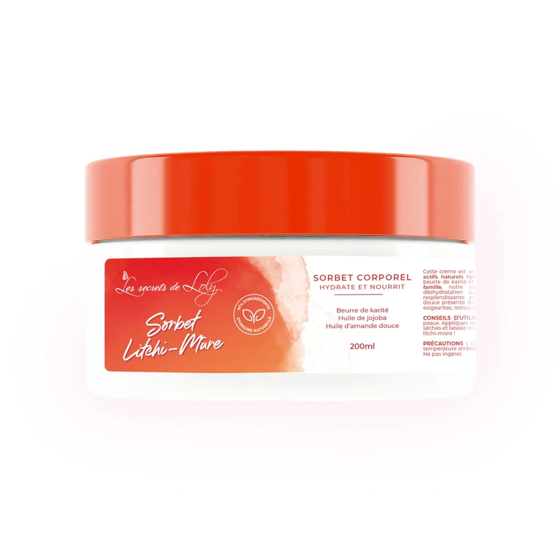 Sorbet Litchi-Mûre - Soin corps hydratant et nourrissant