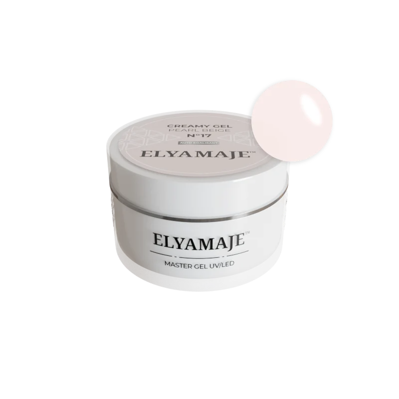 Pearl Beige n° 17 – Gel de construction – Creamy Gel UV LED – ElyaMaje 50ML