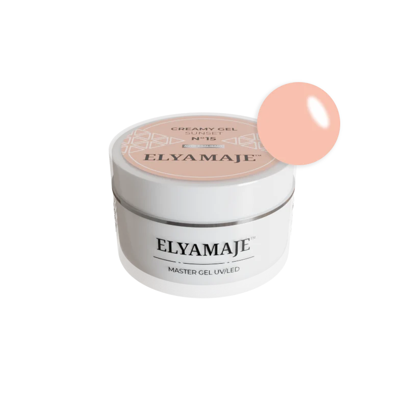 Sunset n° 15 – Gel de construction – Creamy Gel UV LED – ElyaMaje 50ML