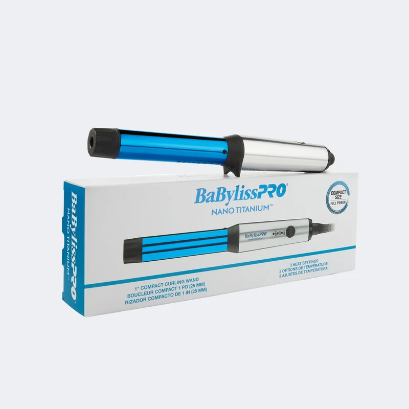 BABYLISS PRO Fer à friser compact nano titanium 1 pouce