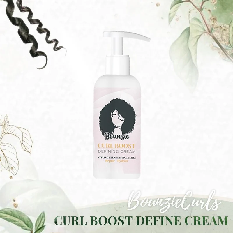 Lockencreme für definierte Curls | Anti-Frizz Curl Booster 50 ml | Ohne Hitze | 1+1 Set
