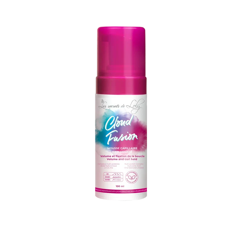 Cloud Fusion 100ml - Mousse capillaire fixante pour cheveux multi-texturés