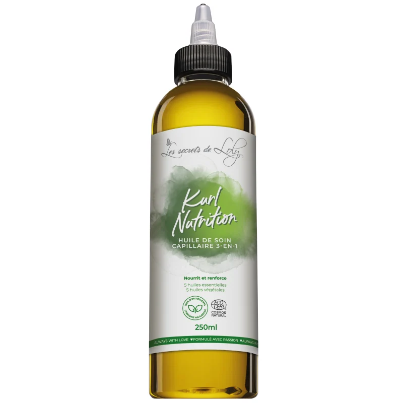 Kurl Nutrition - Huile de soin capillaire 3-en-1