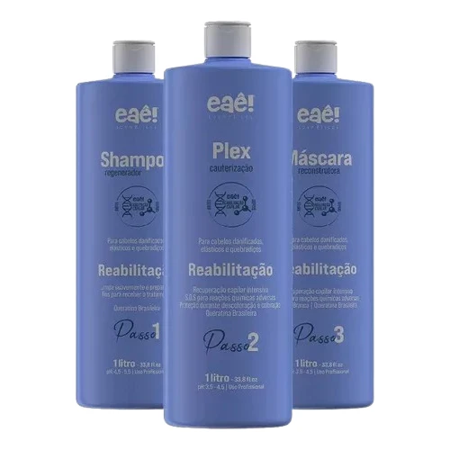 Kit de réhabilitation capillaire en 3 étapes 1 L