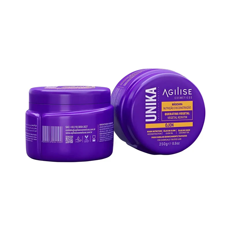 Agilise, Unika Mascara Ojon, Masque capillaire pour cheveux, 250g