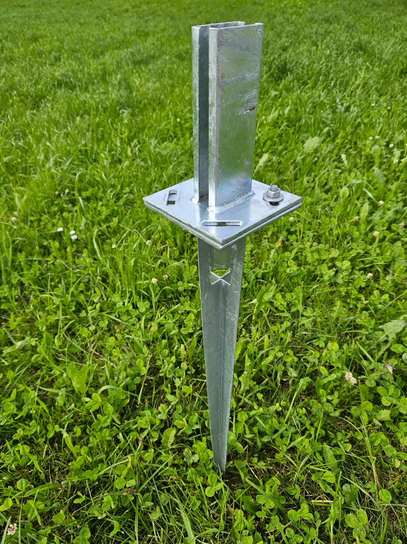 Art. 330904 Einschlag-Bodenhülse für Pfosten 60/40 mm