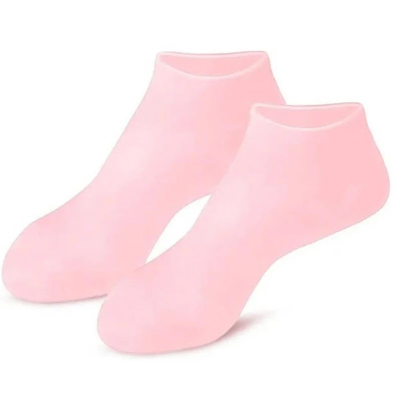 Silikon Fersensocken 1+1 Set | feuchtigkeitsspendend & wiederverwendbar | für weiche, glatte Füße | elastisch & rutschfest
