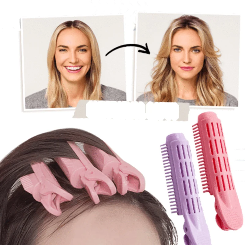 Haarwurzel Volumen Clips 4er Set (2+2 Gratis) | Hitzefrei für sofortigen Ansatz-Lift | Leicht & tragbar | Für alle Haartypen
