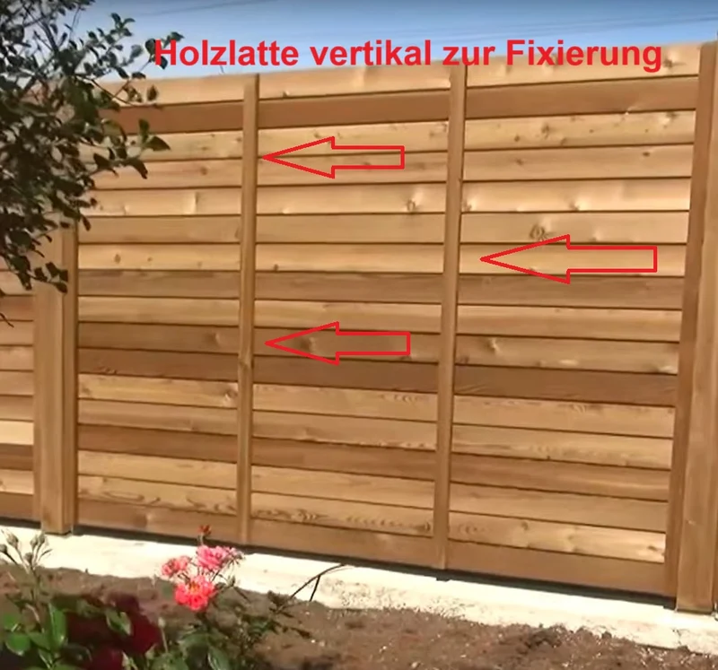 vertikale Latte, für Bohlenwand