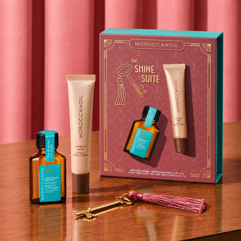 MOROCCANOIL Duo huile et baume a lèvre (vanille et date)