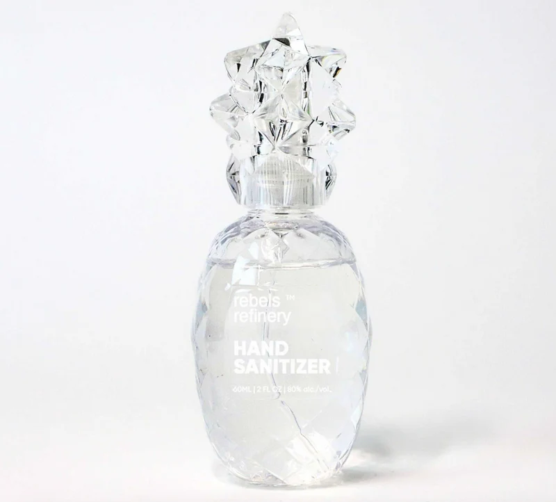 Rebels Refinery Clear Japanese Peppermint Pineapple Hand Sanitizer