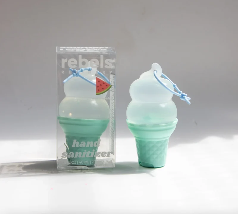 Rebels Refinery Refillable Ice Cream Gel Sanitizer – Watermelon