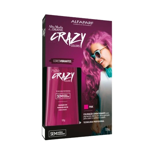 Alta Moda Creative Crazy Colors Rose vif 120 g