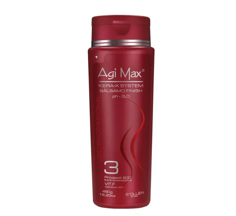 Agi Max, Semi Di Lino Kera-X, Huile de finition pour cheveux 3, 460 g