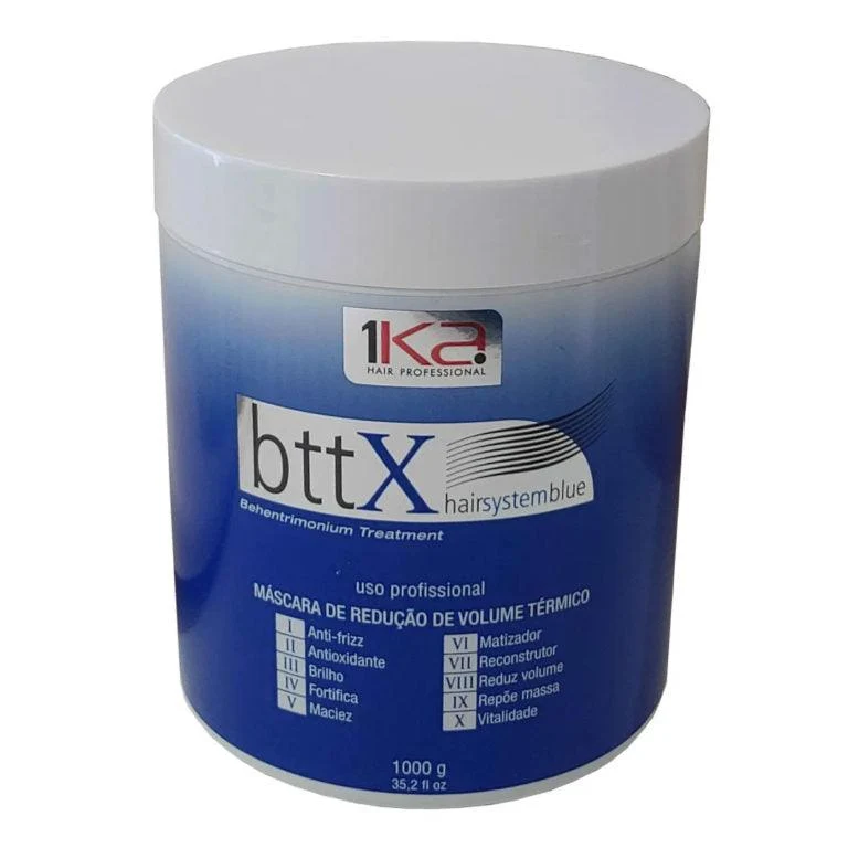 1Ka, BTTX Hair System Blue, Masque capillaire, 1 kg | 35.2 oz