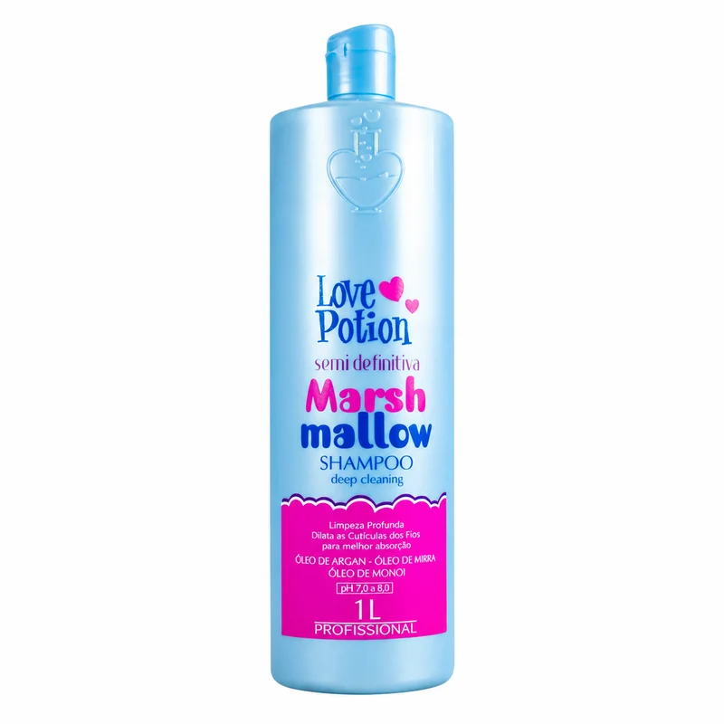 Potion d'amour, Guimauve, Shampoing nettoyant en profondeur pour cheveux, 500 ml
