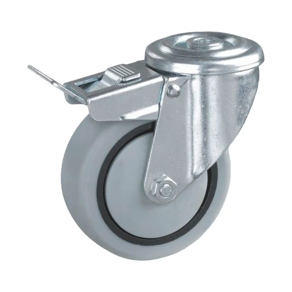Art.501S - Lenkrolle mit Doppelstop Ø 80 mm