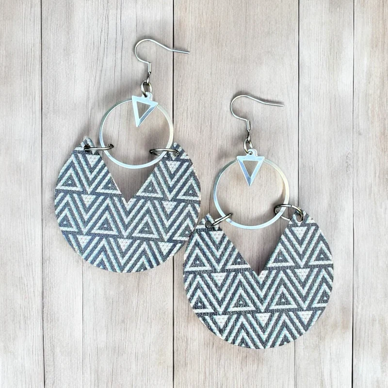 M FANTAISIES BIJOUX boucles d'oreilles La bohème chevrons