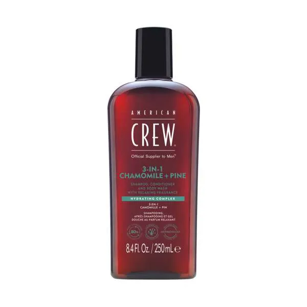 AMERICAN CREW shampoing 3 en 1 Camomille+Pin