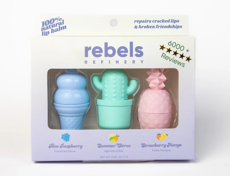 Rebels Refinery Best Seller Lip Balm Gift Set