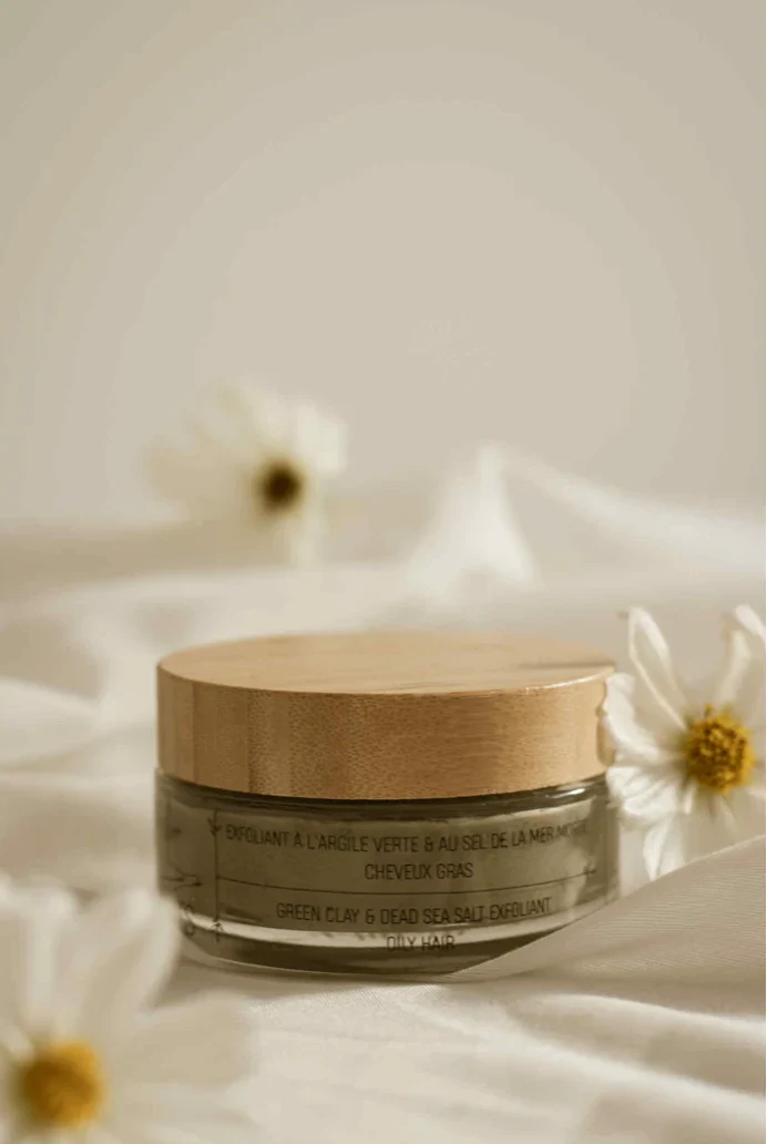 Zarits Green Clay & Dead Sea Salt Exfoliant – For Hair & Face (Oily or Combination Hair or Skin)