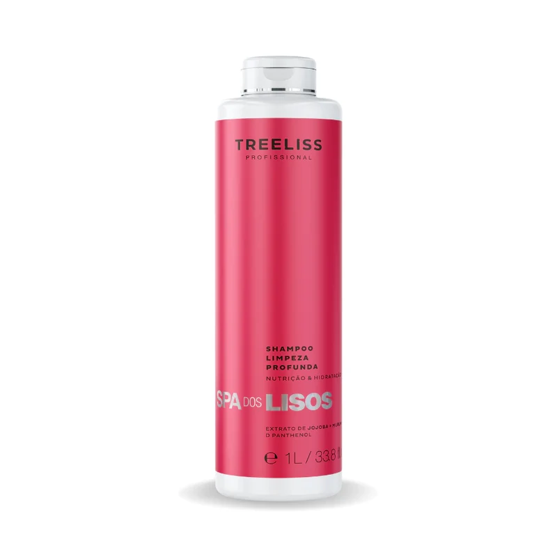 Treeliss, Shampoing Spa dos Lisos, Shampoing nettoyant en profondeur pour cheveux, 1 L