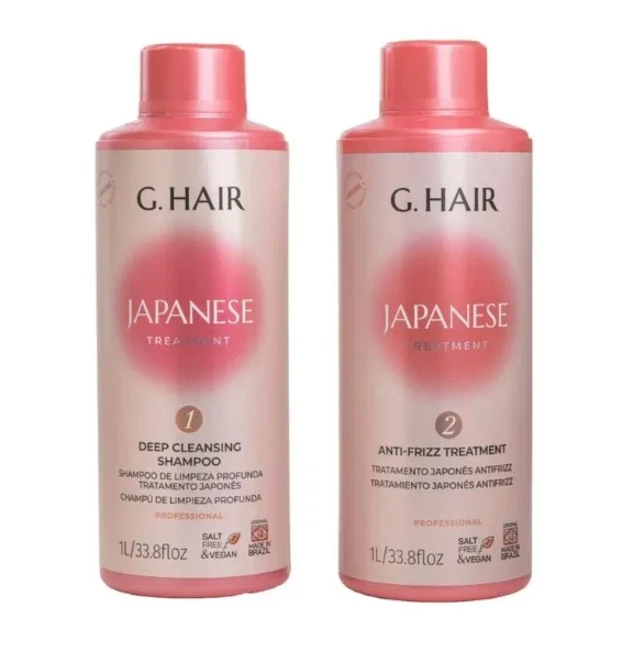 G Hair, Kit Traitement Japonais, 2x1L